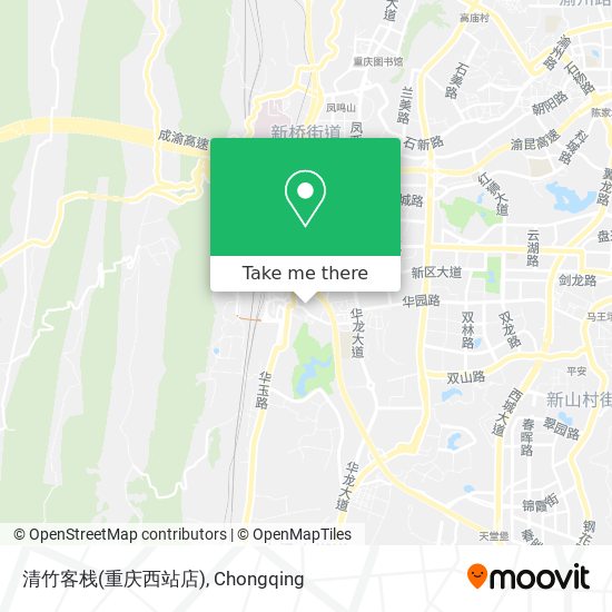 How To Get To 清竹客栈 重庆西站店 In 沙坪坝区by Bus