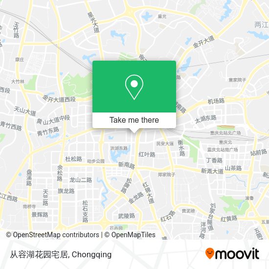 从容湖花园宅居 map