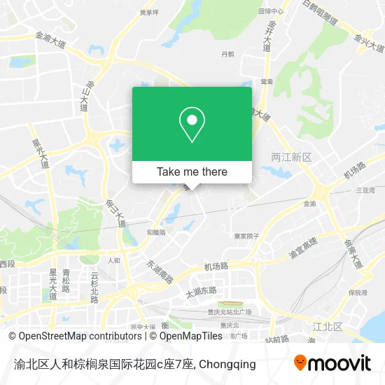 渝北区人和棕榈泉国际花园c座7座 map