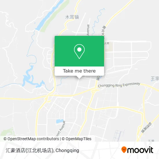 汇豪酒店(江北机场店) map