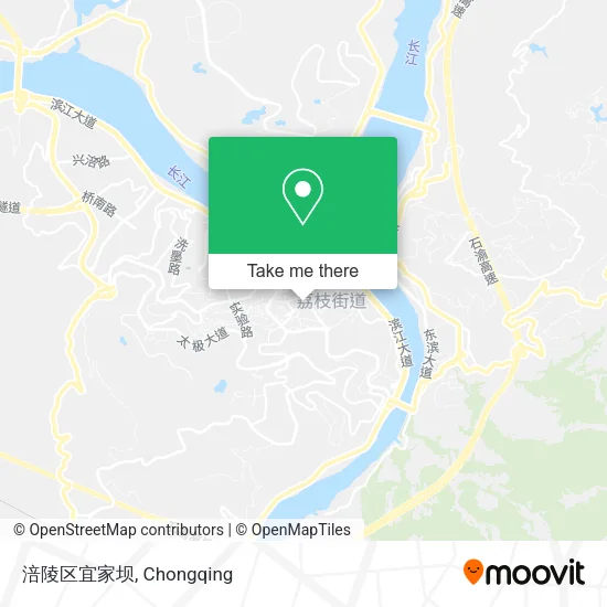 涪陵区宜家坝 map