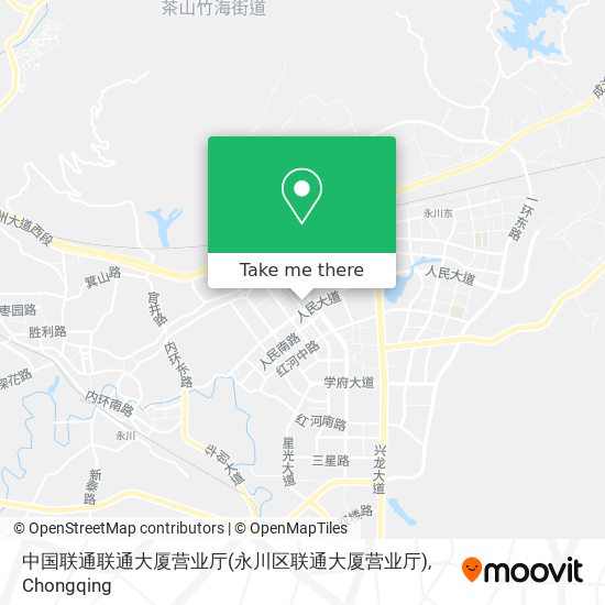 中国联通联通大厦营业厅(永川区联通大厦营业厅) map