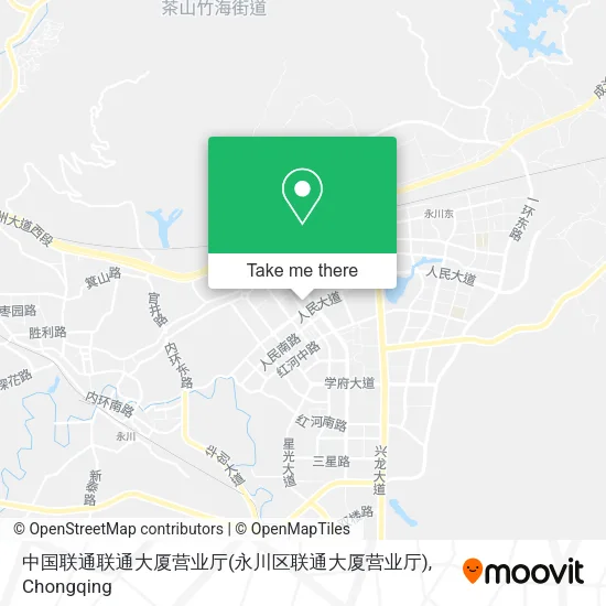 中国联通联通大厦营业厅(永川区联通大厦营业厅) map