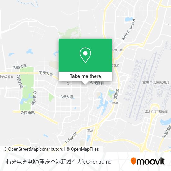 特来电充电站(重庆空港新城个人) map