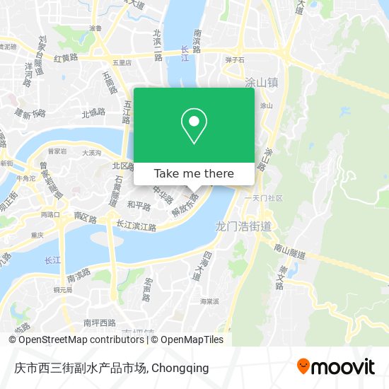庆市西三街副水产品市场 map