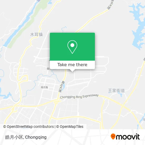 皓月小区 map