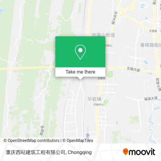 重庆西站建筑工程有限公司 map