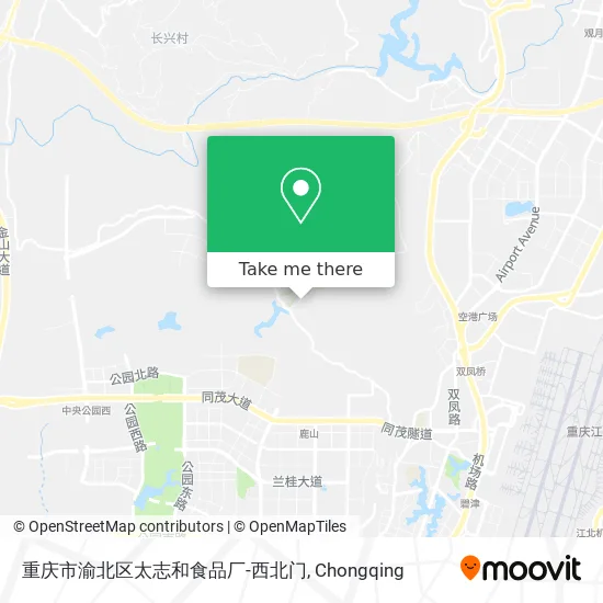 重庆市渝北区太志和食品厂-西北门 map