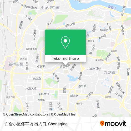 How To Get To 白合小区停车场 出入口in 九龙坡区by Bus Or Metro Moovit