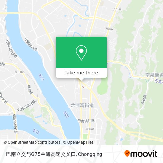 巴南立交与G75兰海高速交叉口 map