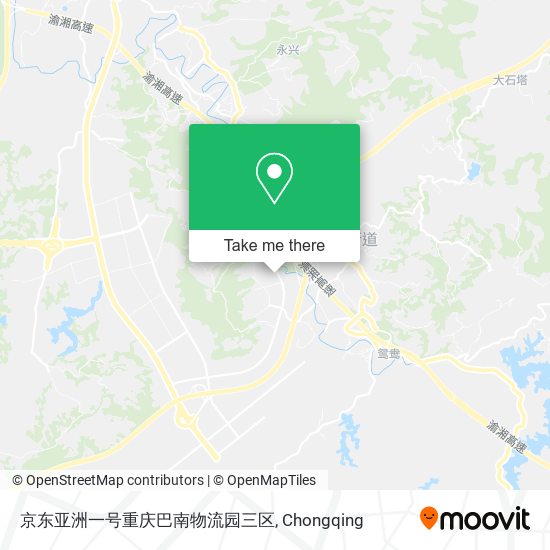 京东亚洲一号重庆巴南物流园三区 map