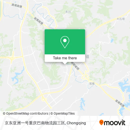 京东亚洲一号重庆巴南物流园三区 map