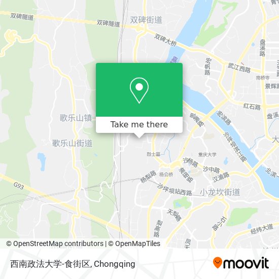 西南政法大学-食街区 map
