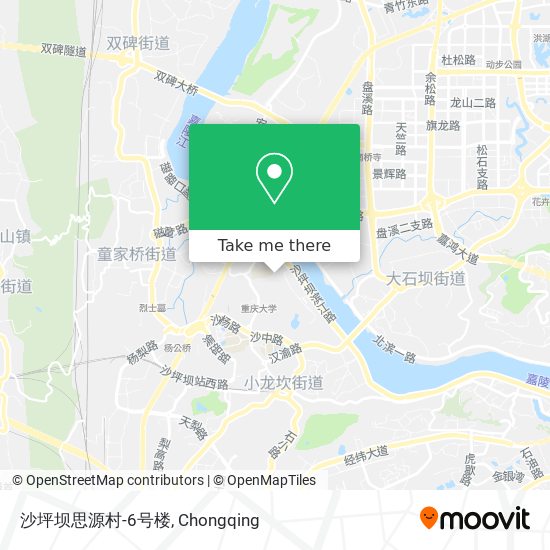 沙坪坝思源村-6号楼 map