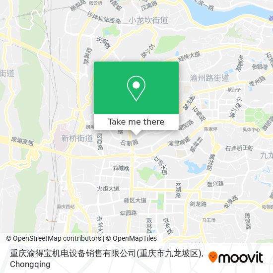 重庆渝得宝机电设备销售有限公司(重庆市九龙坡区) map