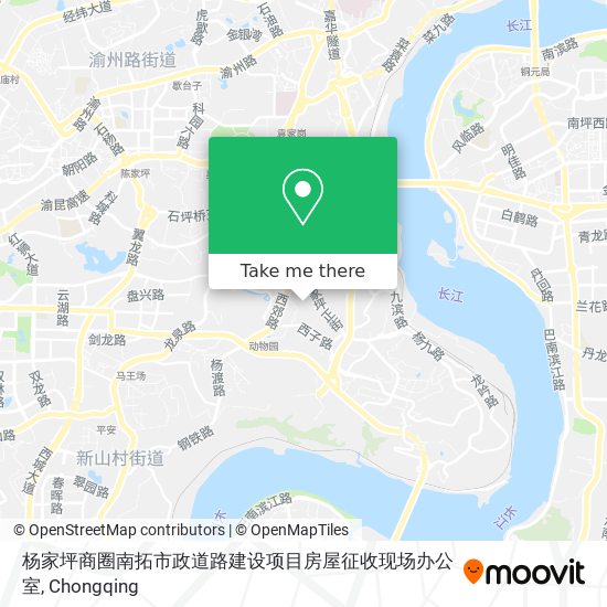 杨家坪商圈南拓市政道路建设项目房屋征收现场办公室 map