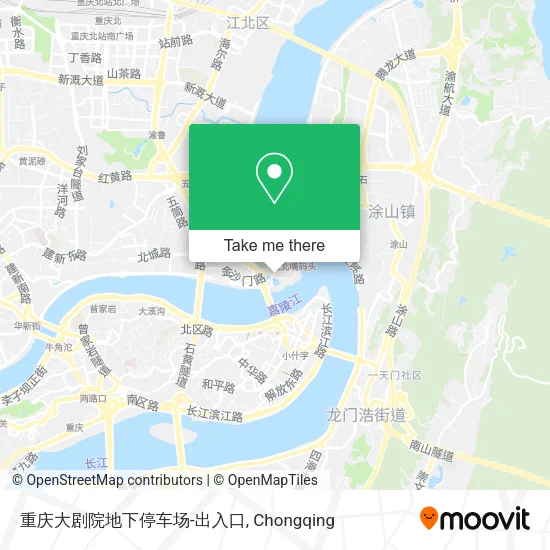 重庆大剧院地下停车场-出入口 map