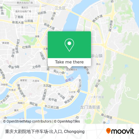 重庆大剧院地下停车场-出入口 map