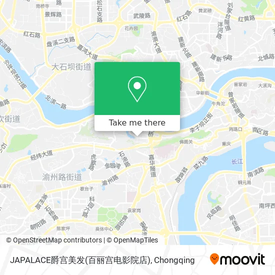JAPALACE爵宫美发(百丽宫电影院店) map