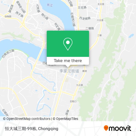 恒大城三期-99栋 map
