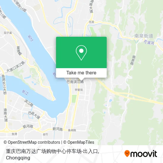 重庆巴南万达广场购物中心停车场-出入口 map