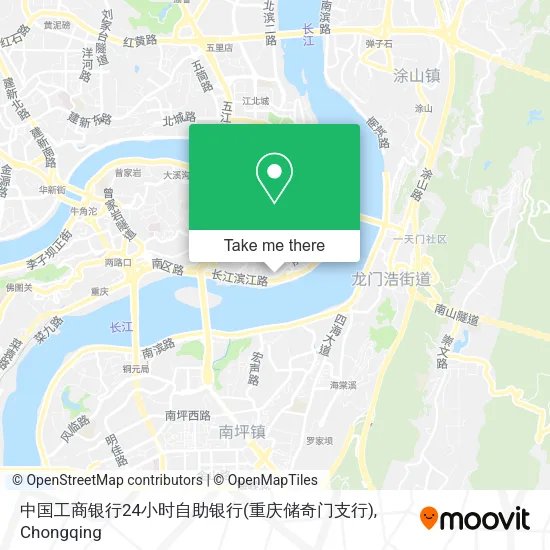 中国工商银行24小时自助银行(重庆储奇门支行) map