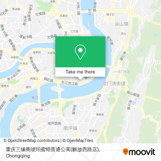 重庆三缘阁琥珀蜜蜡普通公寓(解放西路店) map