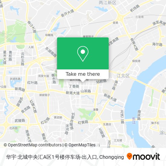 华宇·北城中央汇A区1号楼停车场-出入口 map