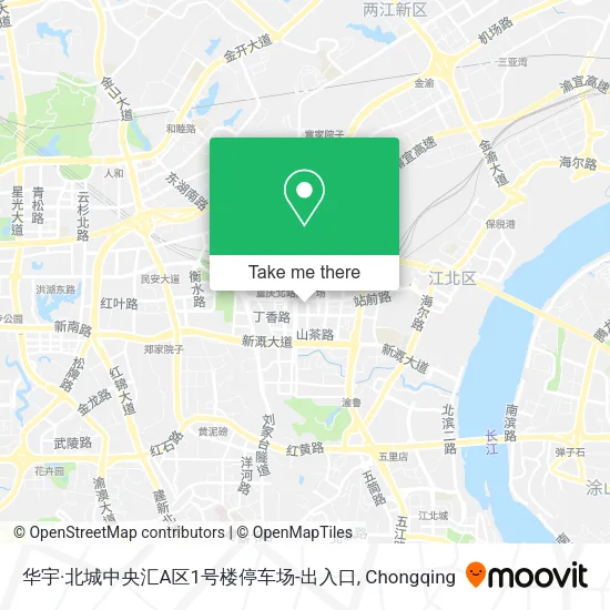 华宇·北城中央汇A区1号楼停车场-出入口 map