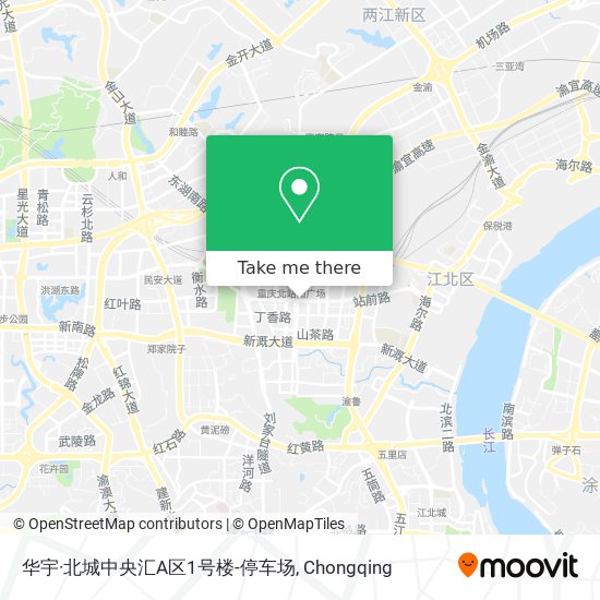 华宇·北城中央汇A区1号楼-停车场 map