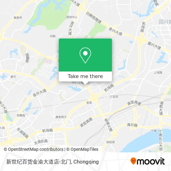 新世纪百货金渝大道店-北门 map