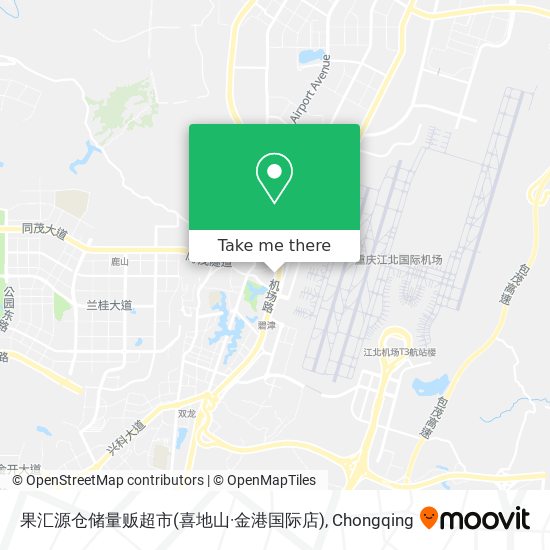 果汇源仓储量贩超市(喜地山·金港国际店) map