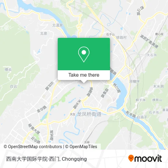西南大学国际学院-西门 map