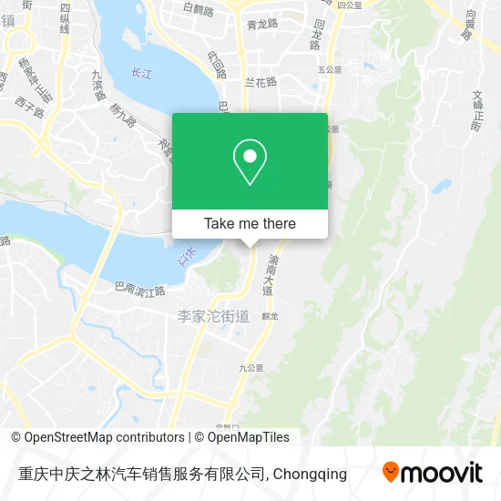 重庆中庆之林汽车销售服务有限公司 map
