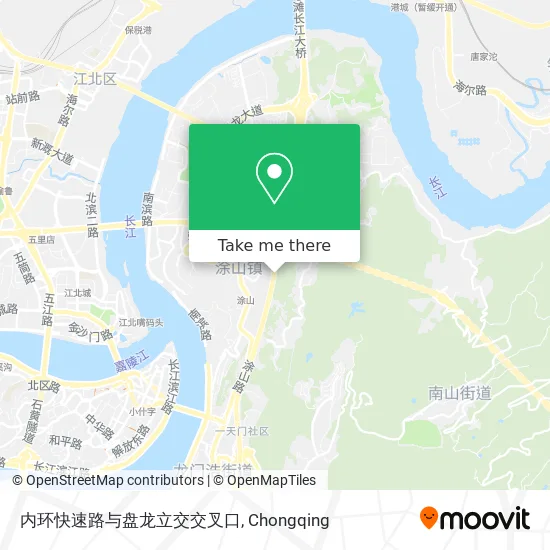 内环快速路与盘龙立交交叉口 map
