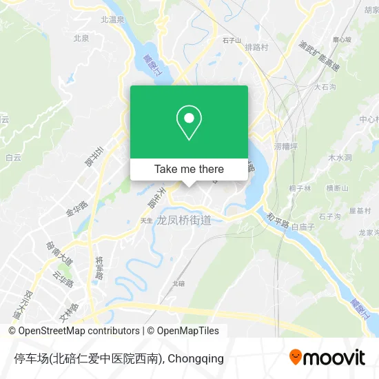 停车场(北碚仁爱中医院西南) map