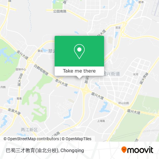 巴蜀三才教育(渝北分校) map