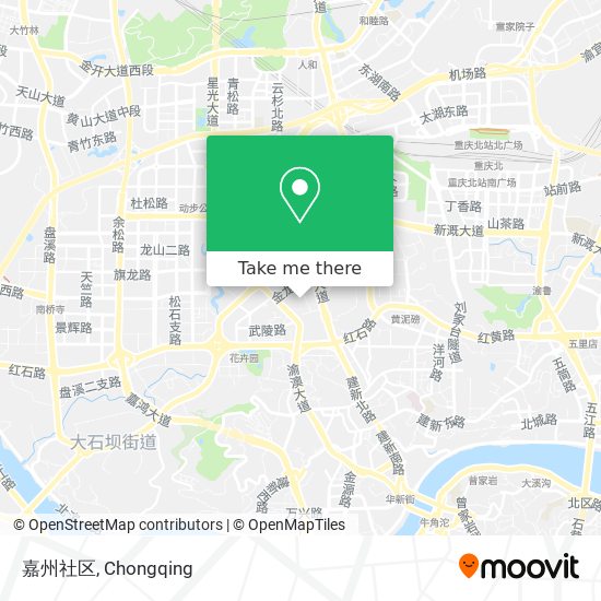嘉州社区 map