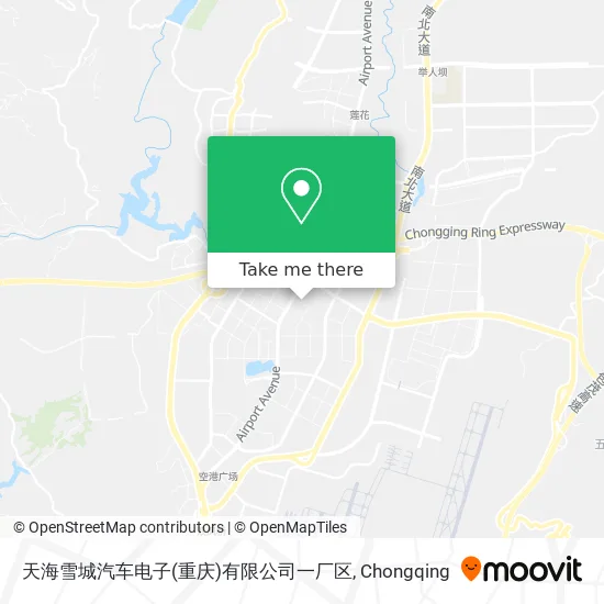天海雪城汽车电子(重庆)有限公司一厂区 map