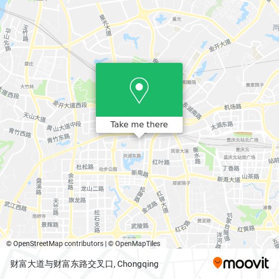 财富大道与财富东路交叉口 map