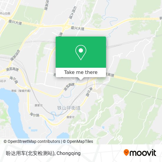 盼达用车(北安检测站) map