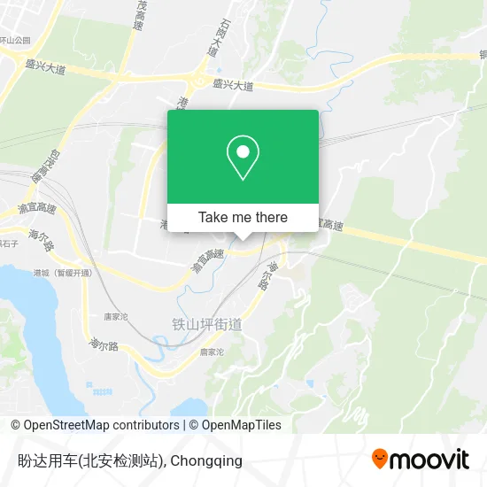 盼达用车(北安检测站) map