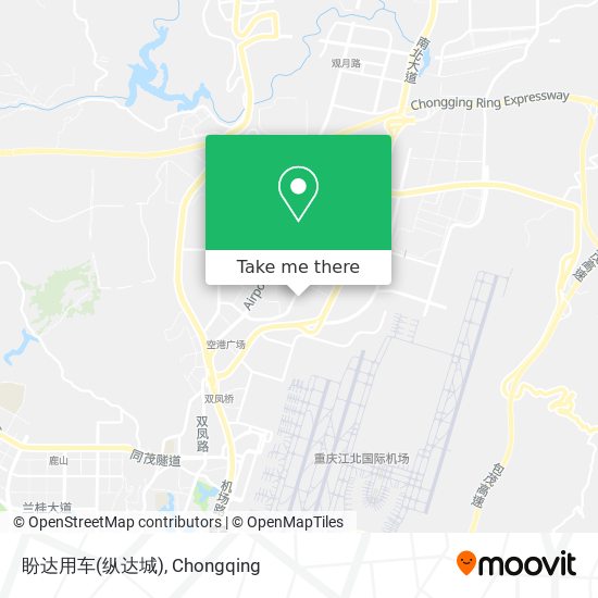 盼达用车(纵达城) map