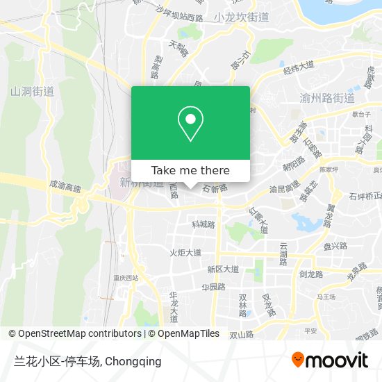 兰花小区-停车场 map