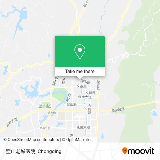 璧山老城医院 map