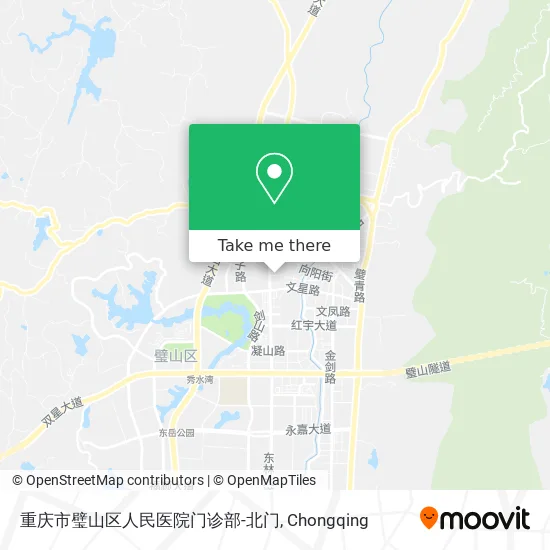 重庆市璧山区人民医院门诊部-北门 map