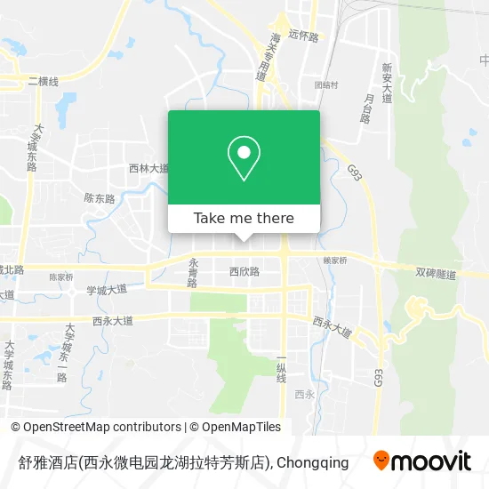 舒雅酒店(西永微电园龙湖拉特芳斯店) map
