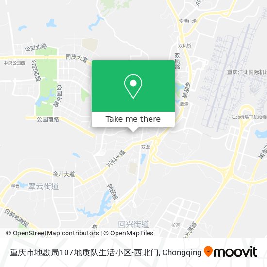 重庆市地勘局107地质队生活小区-西北门 map