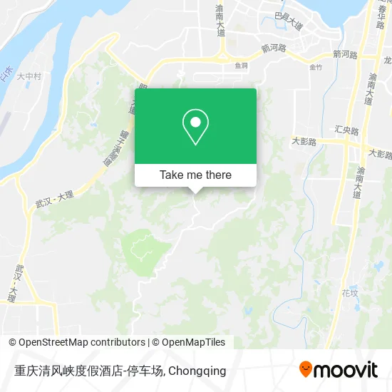 重庆清风峡度假酒店-停车场 map