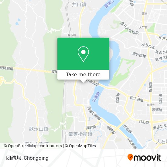团结坝 map
